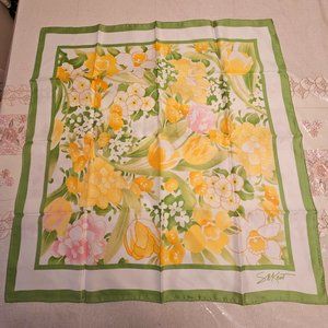 Vintage SM Kent Floral Scarf